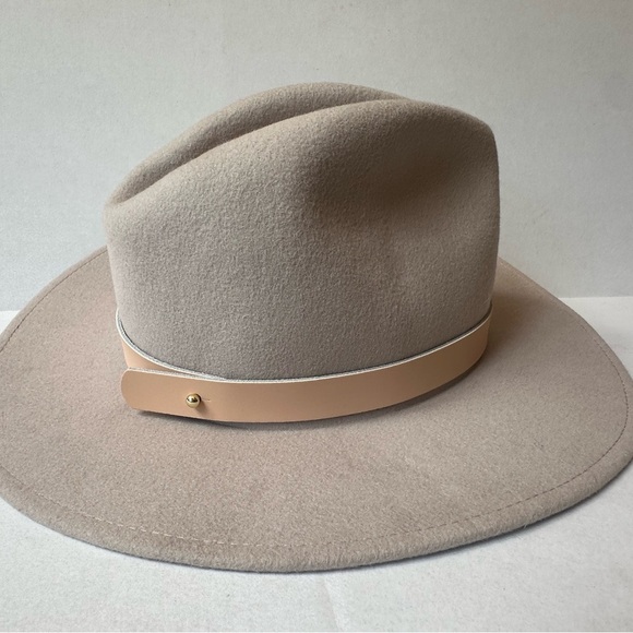 Gigi Pip Tan “Shiloh Fedora” Wool Hat Size 57 Small/ Medium Excellent Condition! - Picture 6 of 12